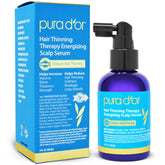 Puradordor hair thinning therapy serum bottle front promotes scalp care and potential thickness.