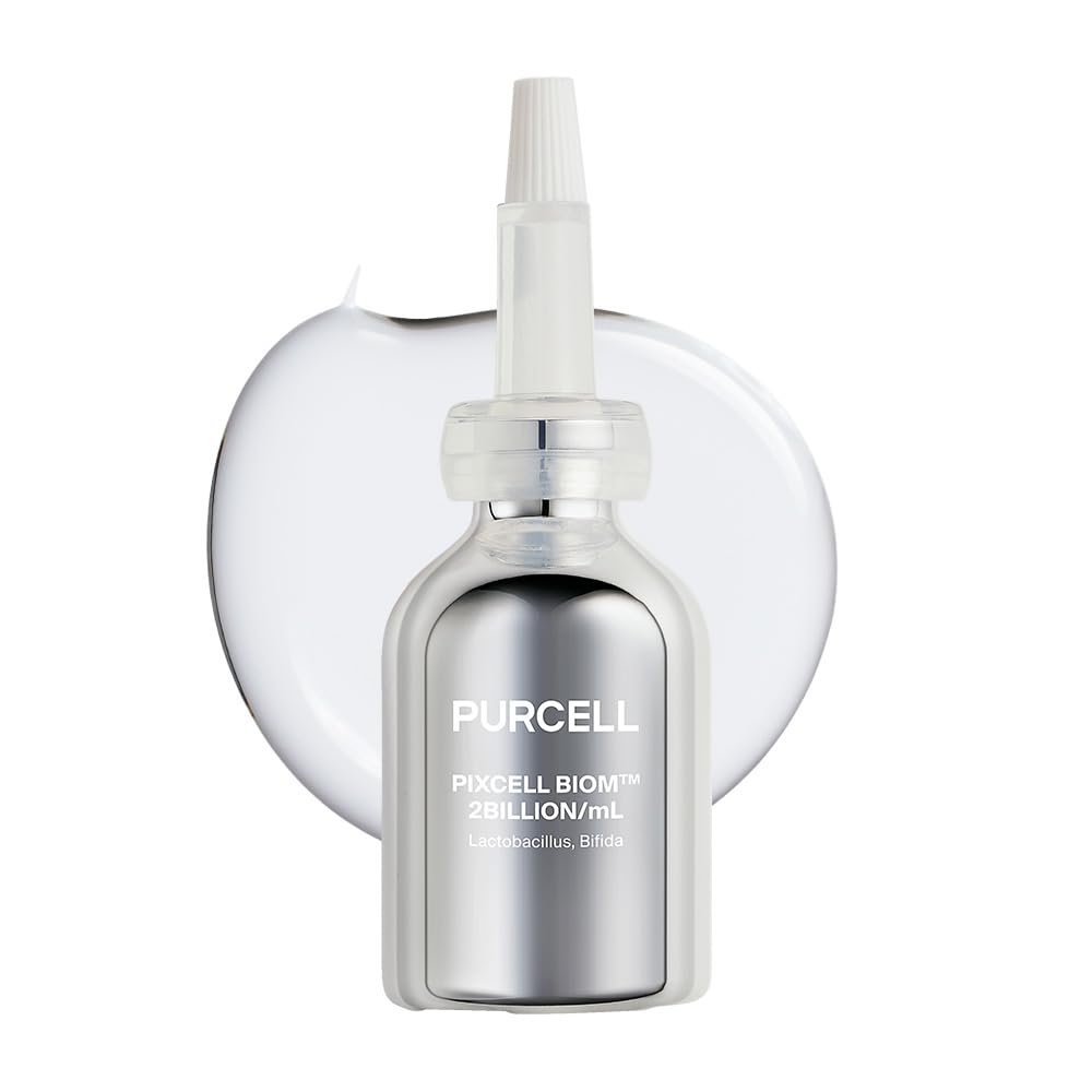 PURCELL Pixcell Biom bottle pour shows a light probiotic drop for barrier support