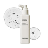 PURCELL Pixcell Biom tonic bottle pour demonstrates easy daily application for refreshed scalp.