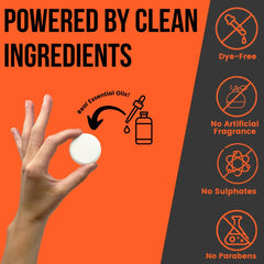Pure Athlete energizing shower steamer mint-menthol cooling vapor for an energized shower experience.