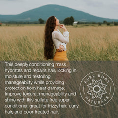 Pure Body Naturals Coconut Oil Hair Mask swatch — creamy conditioning for smooth results.