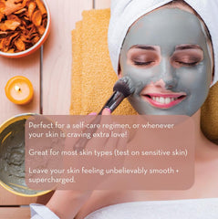 Pure Body Naturals Dead Sea Mud Mask rinse-off reveals refreshed pores.