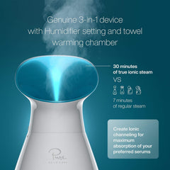 Pure Daily Care Nanosteamer uses precise temp control for personalized sessions.
