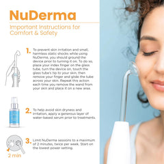 Pure Daily Care NuDerma comb wand used for scalp vitality