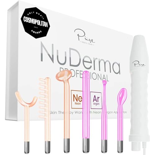 Pure Daily Care NuDerma Neon Mushroom wand delivers targeted facial revitalization at home and boosts radiance.
