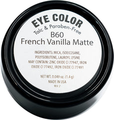 Pure Ziva Naked French Vanilla application scene demonstrates natural matte lid look
