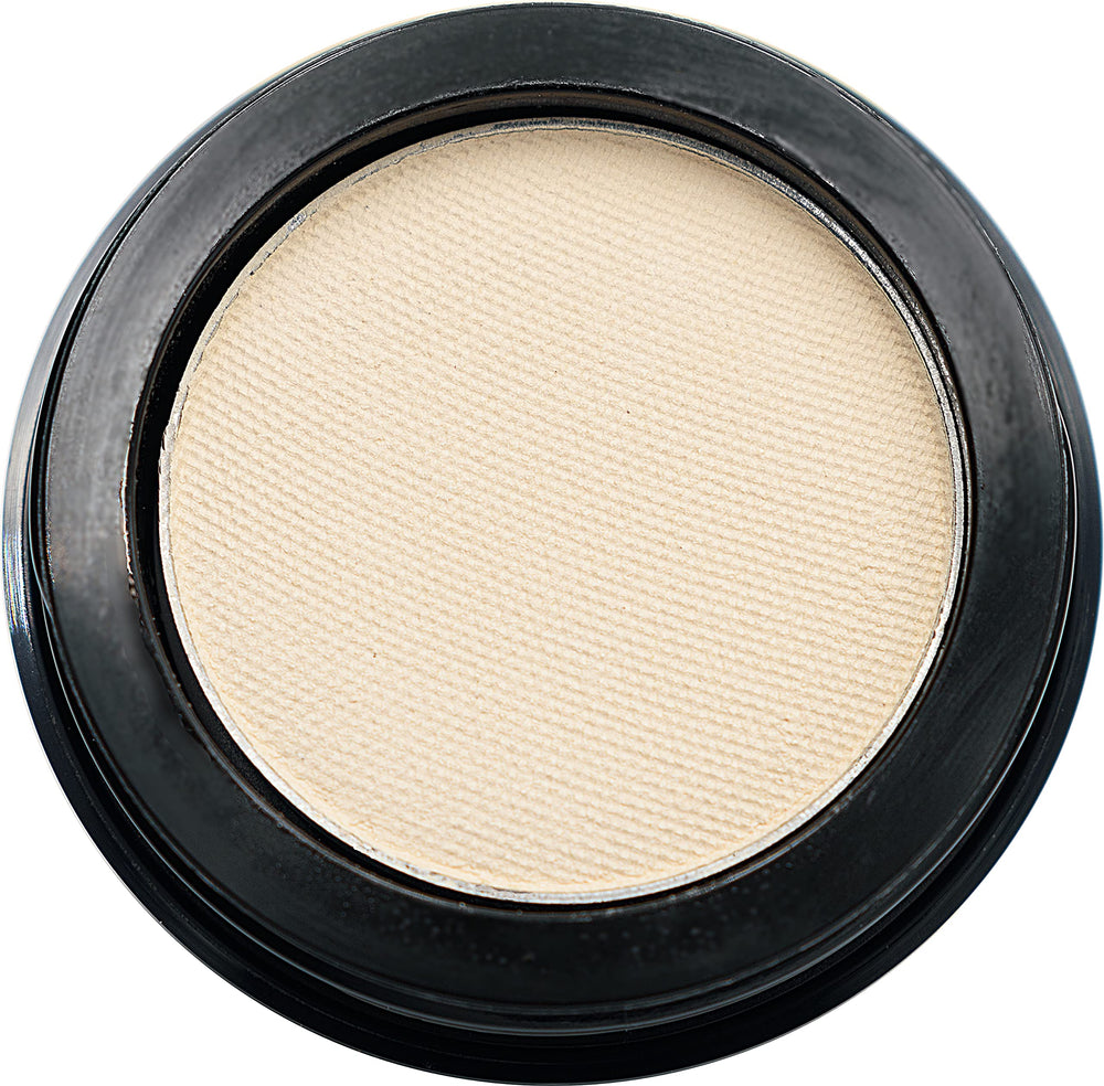 Pure Ziva Naked French Vanilla compact closeup showing a silky vegan matte shade for easy blending