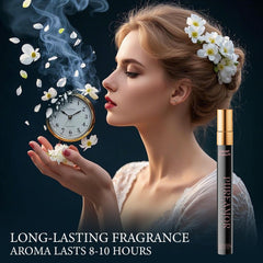 PUREAMOR coffee-jasmine-heart-notes emphasize lasting richness for all-day wear.
