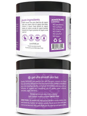 Wooden spoon from PureSCRUBS lavender scrub set for precise scooping