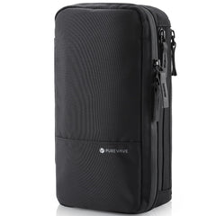 Purevave compact mens toiletry bag front view showing organized pockets for travel.
