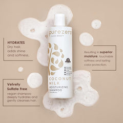 Purezero Coconut Milk Conditioner bottle designed for hydration