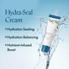 Purito Deep Sea Water graphic explains mineral-rich hydration from deep-sea sources.