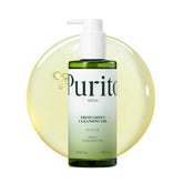 PURITO From Green Cleansing Oil bottle pour for gentle makeup removal