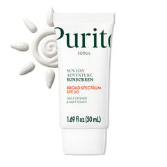 PURITO Korean Sunscreen SPF 50 with smooth texture for effortless daily protection.