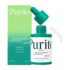PURITO Mighty Bamboo Panthenol Serum bottle for deep hydration and glow