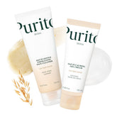 PURITO Oat Velvet Duo calming gel-cream jar highlights creamy texture for daily hydration.