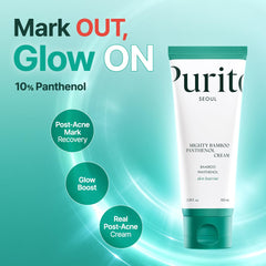 PURITO Panthenol 10% Niacinamide glow duo highlights brightening and calming effects together.