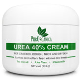 PurOrganica Urea 40% Foot Cream tube for intensive heel hydration
