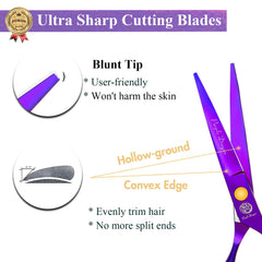 Purple Dragon leather scissors case protects your shears while keeping them portable.