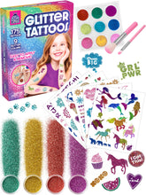 Purple Ladybug 175-piece tattoo kit packaging enhances kids' crafts.