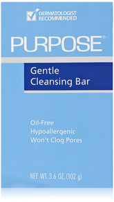PURPOSE Gentle Cleansing Bar closeup reveals rich lather for gentle cleansing.