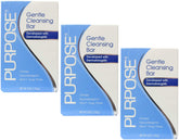 Purpose Gentle Cleansing Bar pack-of-3 closeup lather highlights mild cleansing