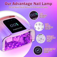 Purtato 4-timer LCD display: precise timing for consistent cures.