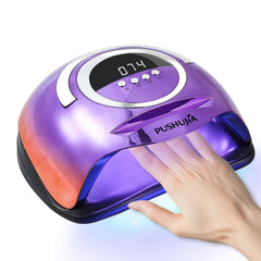 Pushujia 300W nail lamp front view for fast gel curing in busy salons
