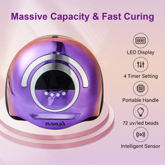 Pushujia nail lamp motion sensor enables hands free curing