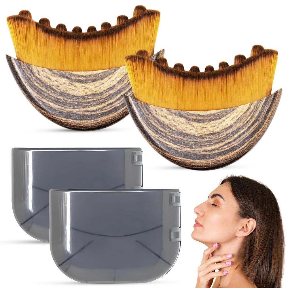 Puur House lymphatic contour face brush for jawline sculpting and defined contours.