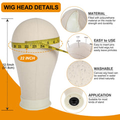PWEOUKE aluminum wig stand supports steady trimming and display