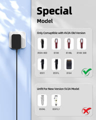 Pwept 4V charger for Wahl 08504-400 port with safety protections.
