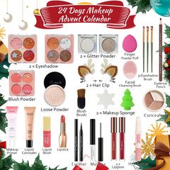 PWYSHXDF makeup advent calendar cosmetics collection highlights versatile eyes lips and face essentials