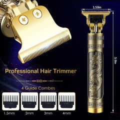 PXLISIE professional cordless hair trimmer with guide guards demonstrates length control