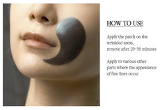 PKY Black Tea Time eye patch close-up reveals pearl-like hydration.