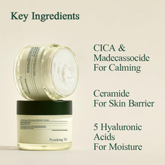 Cica and Madecassoside calm irritated areas without heaviness