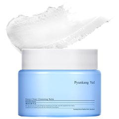 Pyunkang Yul cleansing balm open showcasing its nourishing texture for easy makeup removal.