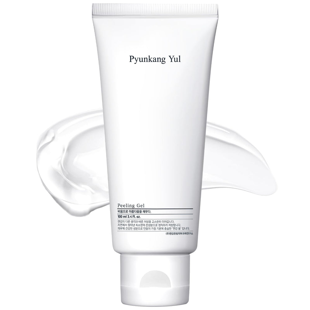 Pyunkang Yul PKY Peeling Gel on hand applying gentle exfoliation for clear skin