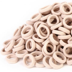 Qarwayoc blonde hair ties pack in pearly bag for gentle everyday styling.