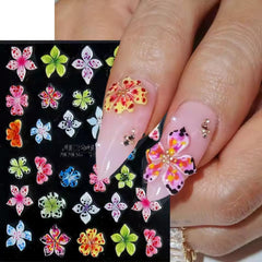 Qdsuh embossed floral sheets offer multiple patterns for customizable nail art.