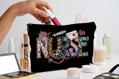 QGFM Nurse Makeup Bag 7.5 x 10 inches for easy packing and travel.