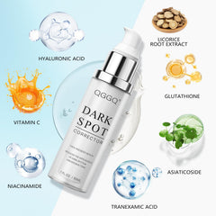 QGGQ dark spot remover texture swirl demonstrates hydrating formula and glow.