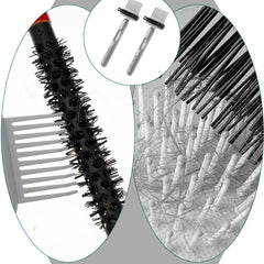Qianyu 2-in-1 cleaner bristles close-up remove grease between fibers.