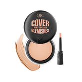 QIC Pot Concealer compact open—creamy texture for quick touch-ups on the go.