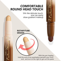 QIDSTERS contour stick applying to cheekbone for natural sculpt and glow.