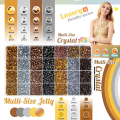 Qiipii jelly resin crystals in 3-6mm sizes for versatile projects.