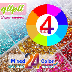 qiipii tweezers and wax pens assist precise gem placement.
