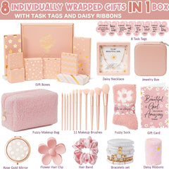 Qinline jewelry box with bracelets and necklace enhances tween-accessory organization.