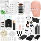 Qinzave lash kit mannequin head offers realistic practice for precise extensions