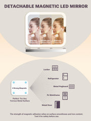 Qislee detachable magnetic mirror offers flexible grooming on the go